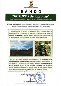 Lee más sobre el artículo BANDO ROTUROS 2016. Huertos Sociales Casalarreina