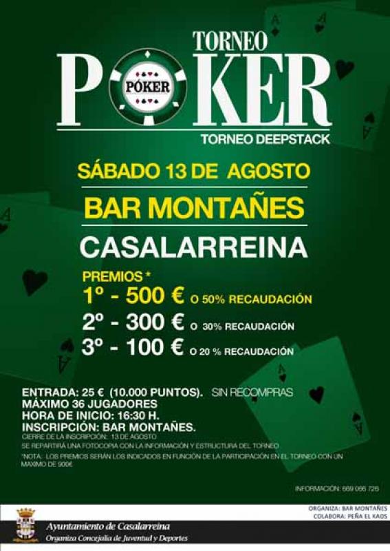 Lee más sobre el artículo I Torneo de Poker Casalarreina