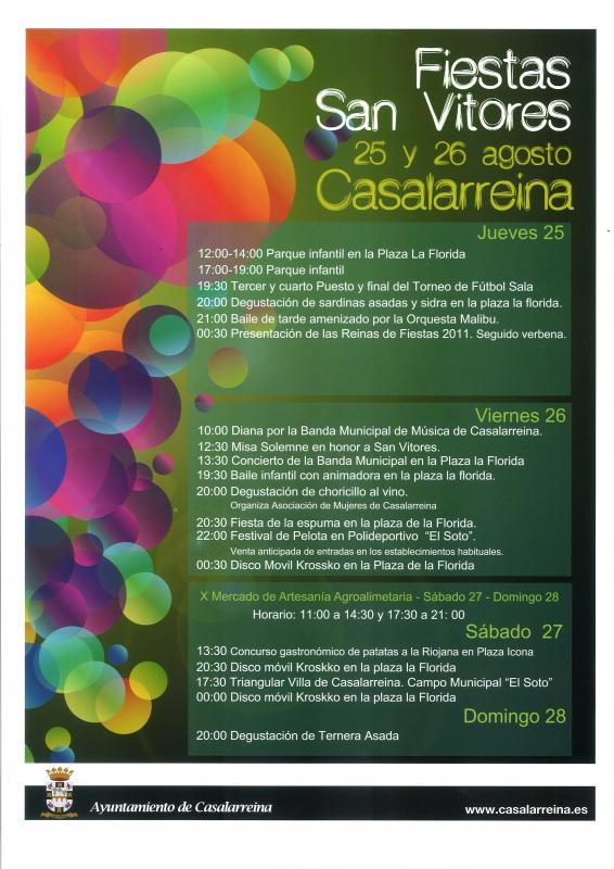 Lee más sobre el artículo Programa Oficial de las Fiestas de San Vitores 2011