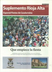 Lee más sobre el artículo Suplemento en La Rioja sobre Casalarreina y sus fiestas