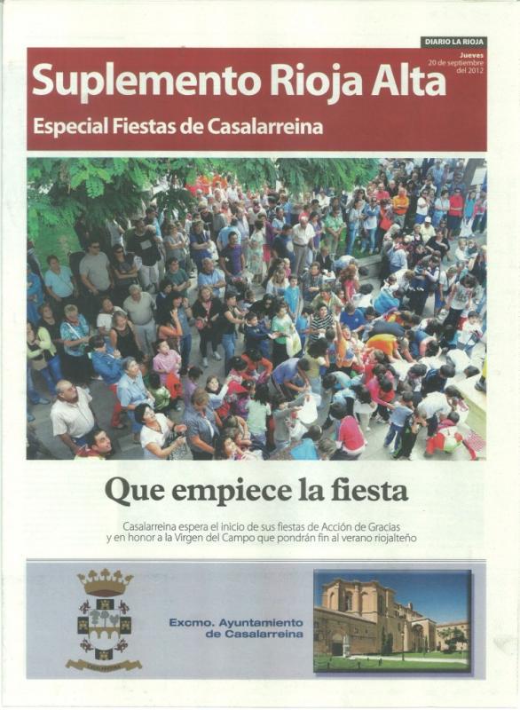 Lee más sobre el artículo Suplemento en La Rioja sobre Casalarreina y sus fiestas