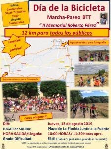 Lee más sobre el artículo Día de la Bicicleta 2019. II Memorial Roberto Pérez