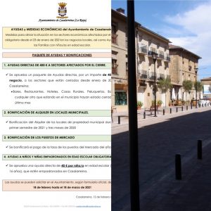 Lee más sobre el artículo Ayudas y Medidas Económicas a los negocios afectados por el cierre de COVID en Casalarreina