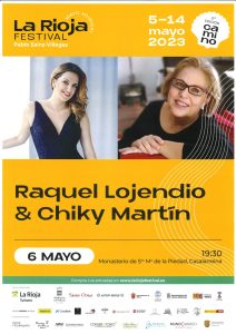 Lee más sobre el artículo La Rioja Festival en Casalarreina el 6 de mayo con Raquel Lojendio y Chiky Martín