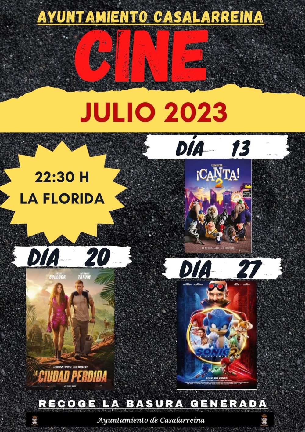 Lee más sobre el artículo Cine los jueves del mes de julio