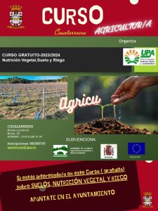 Lee más sobre el artículo Curso Gratuito de Agricultura en Casalarreina: Nutrición Vegetal, Suelo y Riego  2023-2024