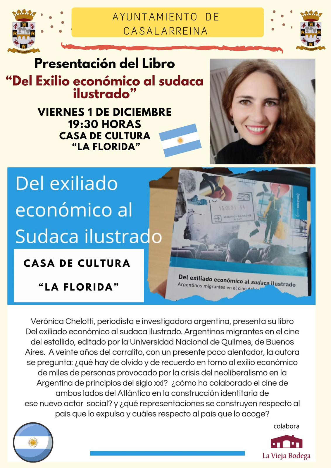 Lee más sobre el artículo Presentación del lirbo’Del Exilio Económico al Sudaca Ilustrado’ en la Casa de Cultura La Florida el día 1