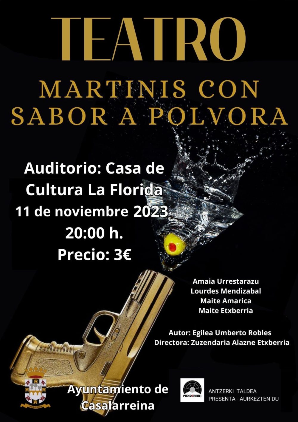 Lee más sobre el artículo Teatro ‘Martini con sabor a pólvora’ el 11 de noviembre