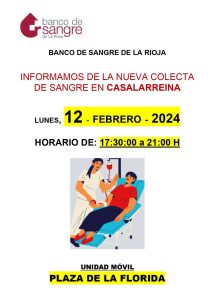 Lee más sobre el artículo NUEVA COLECTA DE SANGRE EN CASALARREINA