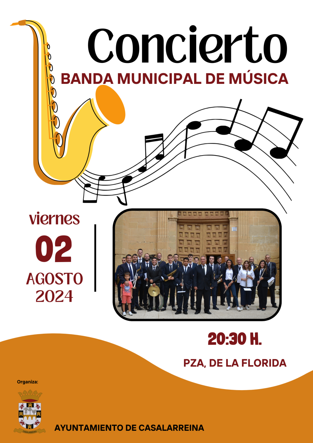 Lee más sobre el artículo CONCIERTO BANDA MUNICIPAL MÚSICA