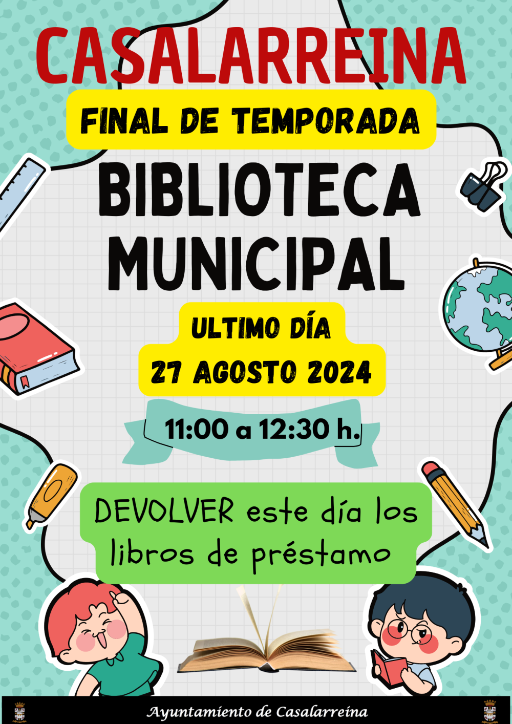 Lee más sobre el artículo BIBLIOTECA  MUNICIPAL (FINAL TEMPORADA)