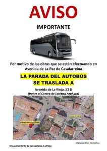 Lee más sobre el artículo PARADA PROVISIONAL AUTOBÚS