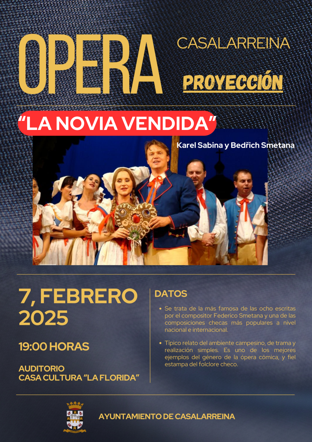 Lee más sobre el artículo PROYECCIÓN DE LA ÓPERA «LA NOVIA VENDIDA»