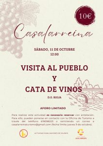 Lee más sobre el artículo CATA VINOS Y VISITA TURÍSTICA