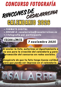 Lee más sobre el artículo CONCURSO FOTOGRAFÍA-CALENDARIO 2026