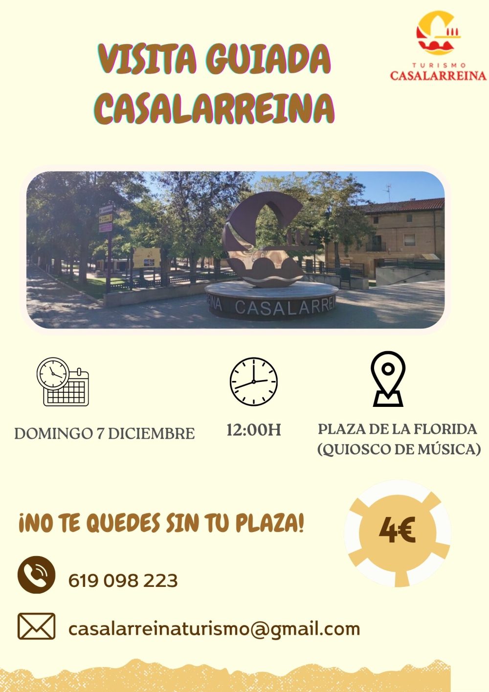 Lee más sobre el artículo VISITA GUIADA CASALARREINA