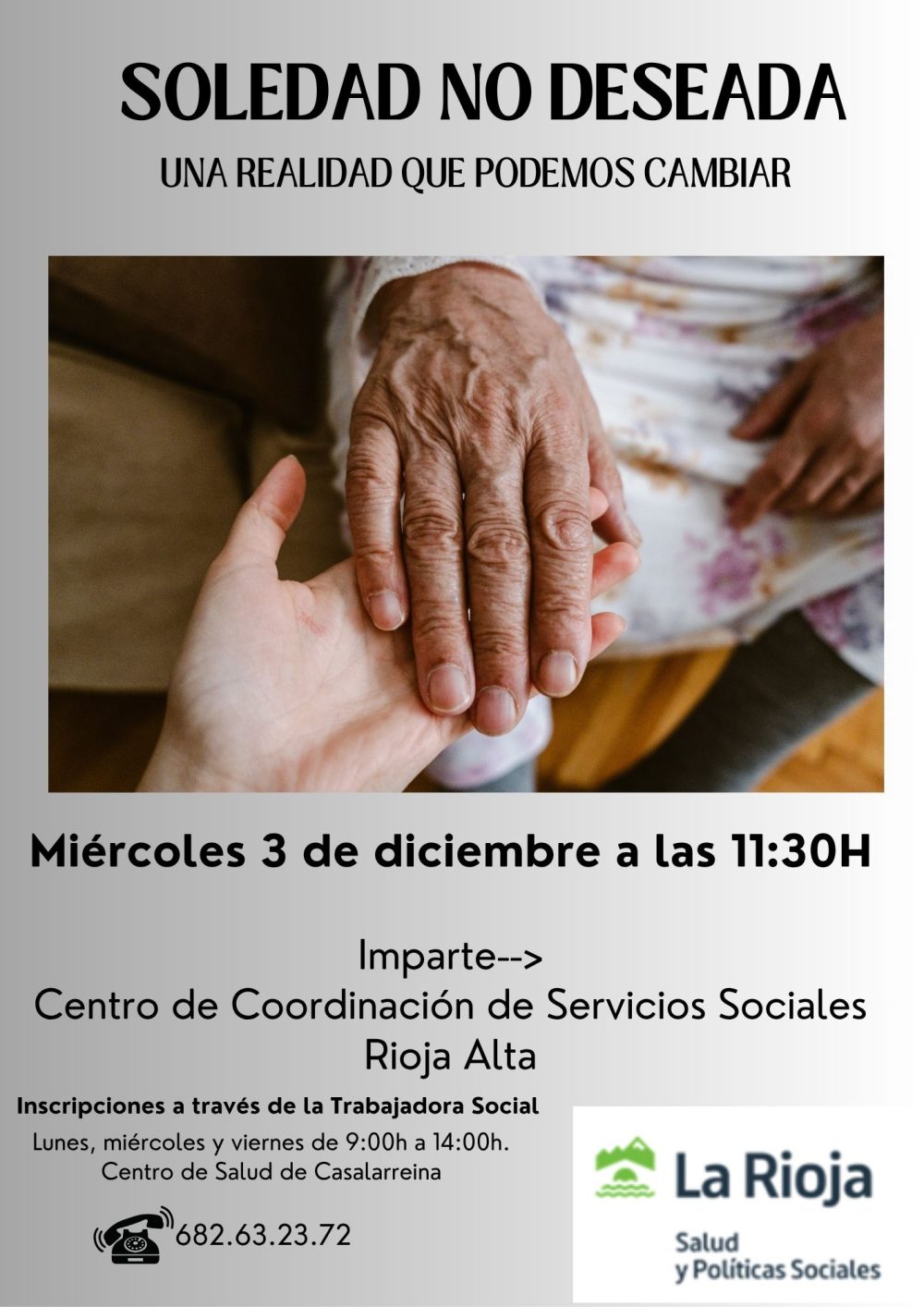 Lee más sobre el artículo Charla: «SOLEDAD NO DESEADA»