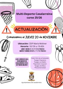 Lee más sobre el artículo MULTIDEPORTE CASALARREINA