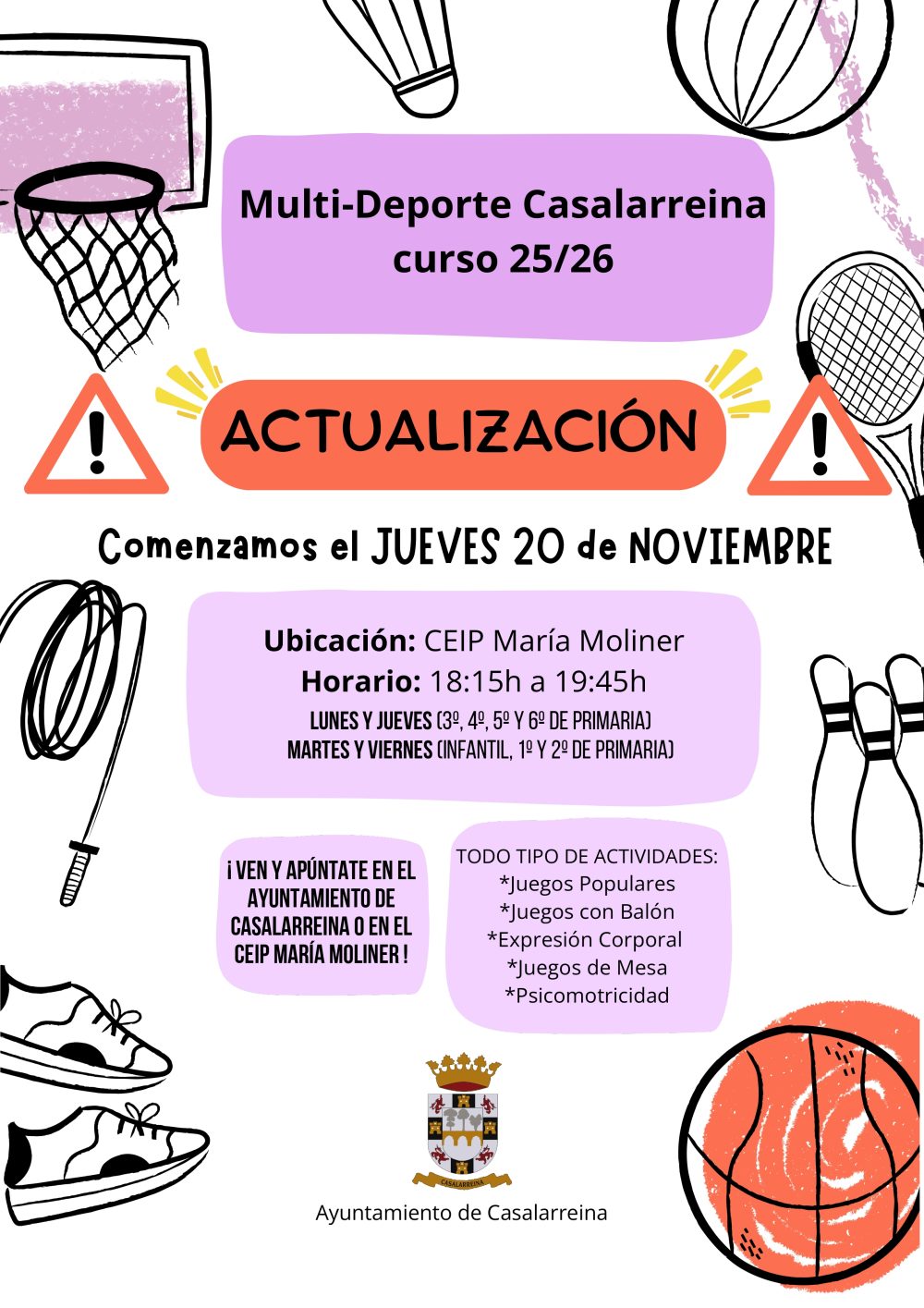 Lee más sobre el artículo MULTIDEPORTE CASALARREINA