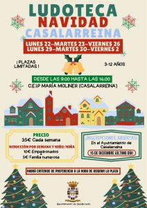 Lee más sobre el artículo LUDOTECA NAVIDAD CASALARREINA 2025