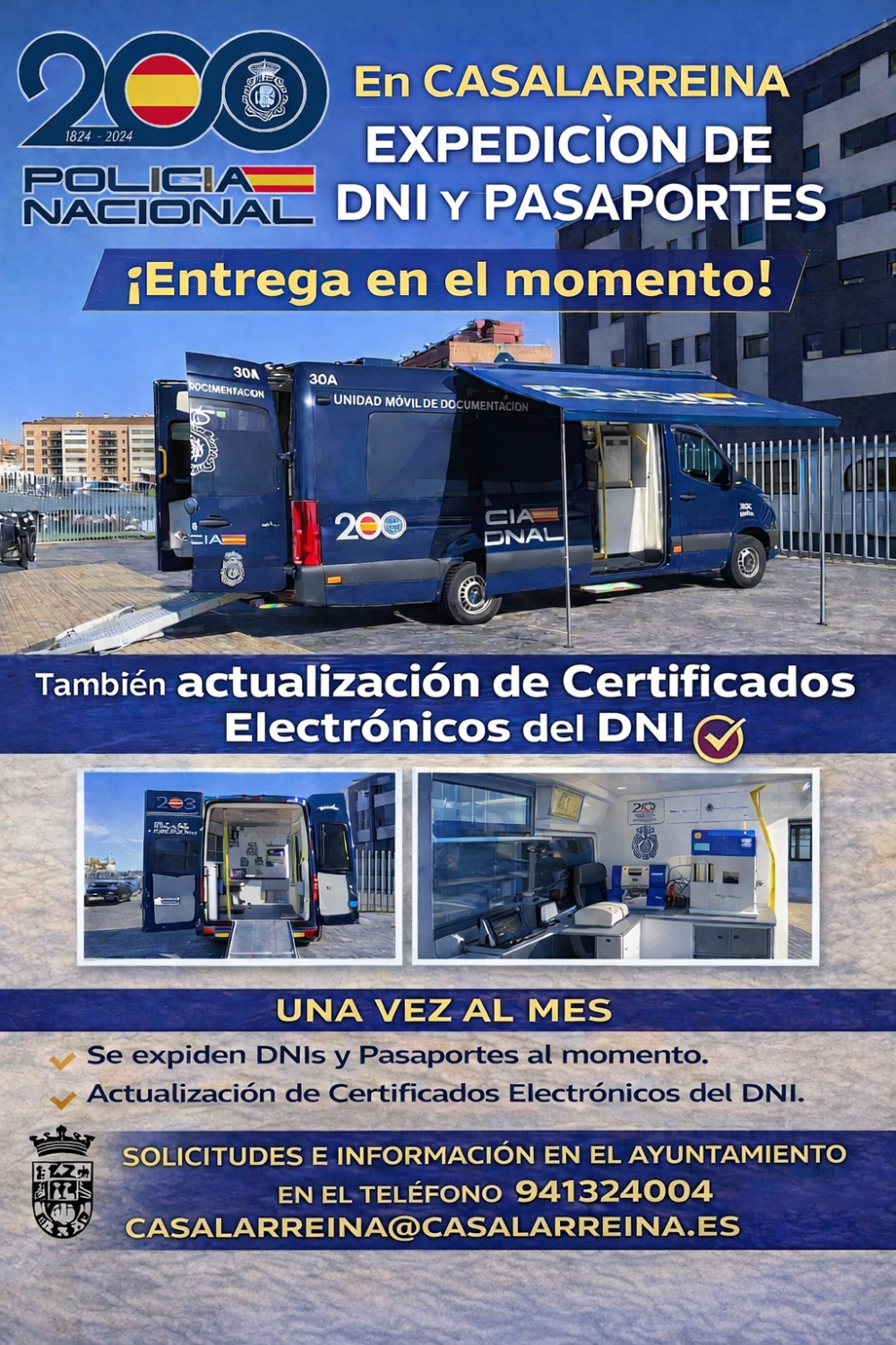 Lee más sobre el artículo EXPEDICIÓN DNI Y PASAPORTE EN EL MUNICIPIO