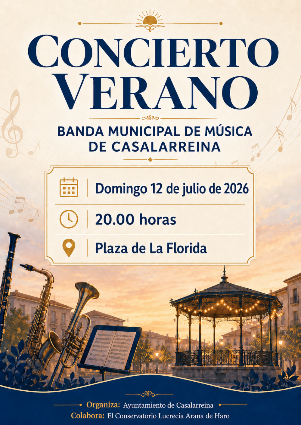 Lee más sobre el artículo CONCIERTO BANDA MUNICIPAL MUSICA
