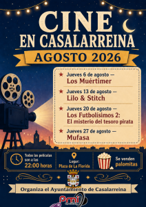 Lee más sobre el artículo CINE VERANO AGOSTO 2026