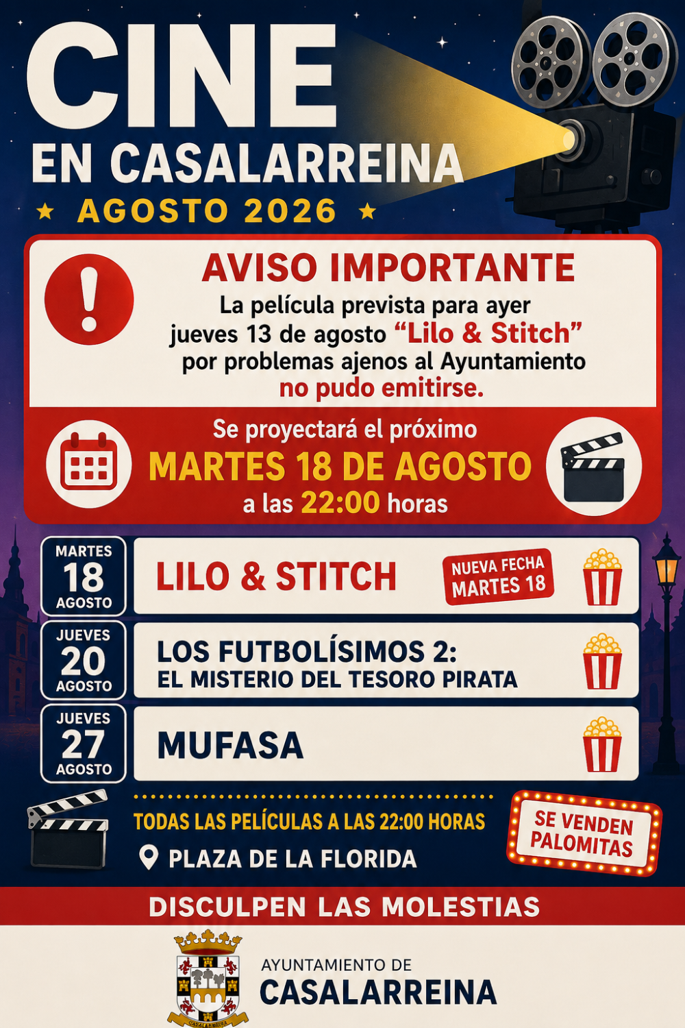 Lee más sobre el artículo CINE VERANO AGOSTO 2026