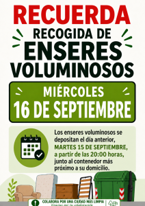 Lee más sobre el artículo RECOGIDA DE ENSERES VOLUMINOSOS