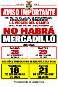 Lee más sobre el artículo CAMBIO DÍAS MERCADO VENTA AMBULANTE