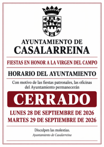 Lee más sobre el artículo HORARIOS OFICINAS AYUNTAMIENTO